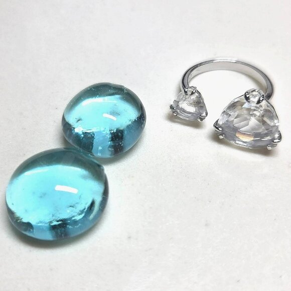 Authentic Swarovski Millenia Cocktail Ring Rhodium Finish Clear Crystals Size 6 - Picture 6 of 6